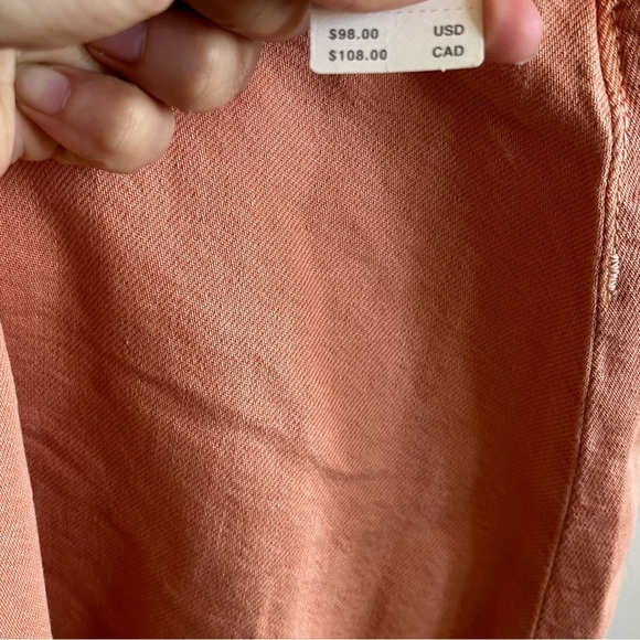 NWT Anthropologie PILCRO Pink/Rose Cotton-Lyocell Pleated Micro Denim Skirt 12 - Picture 12 of 16